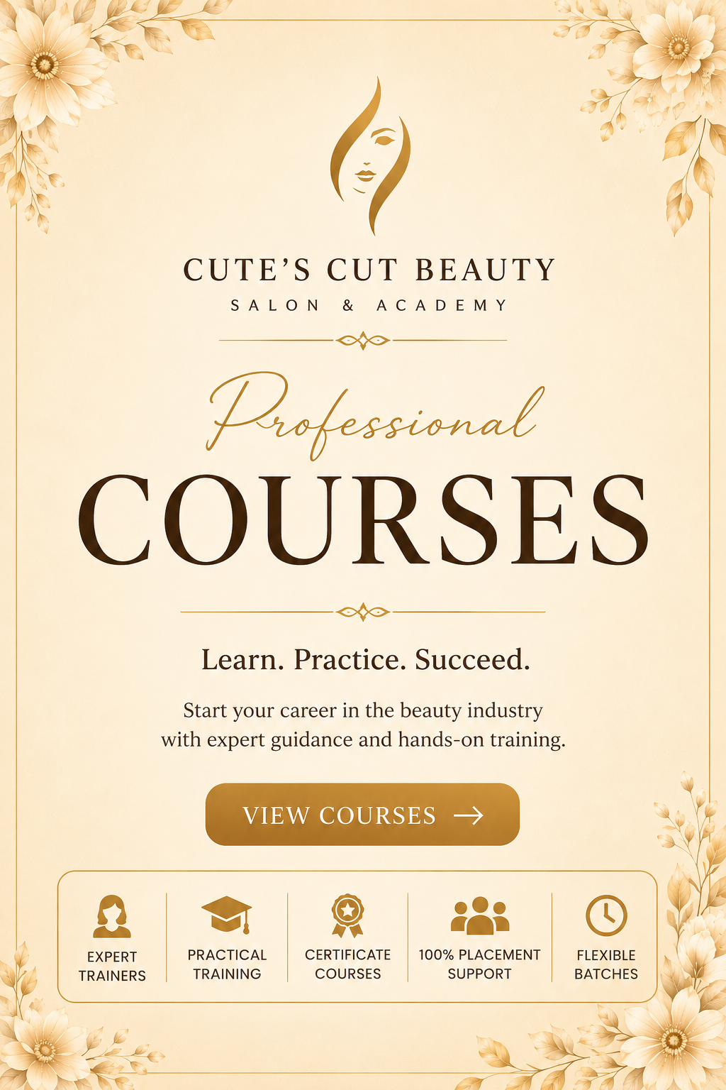 Cute's Cut Beauty Salon & Academy - Professional Courses
